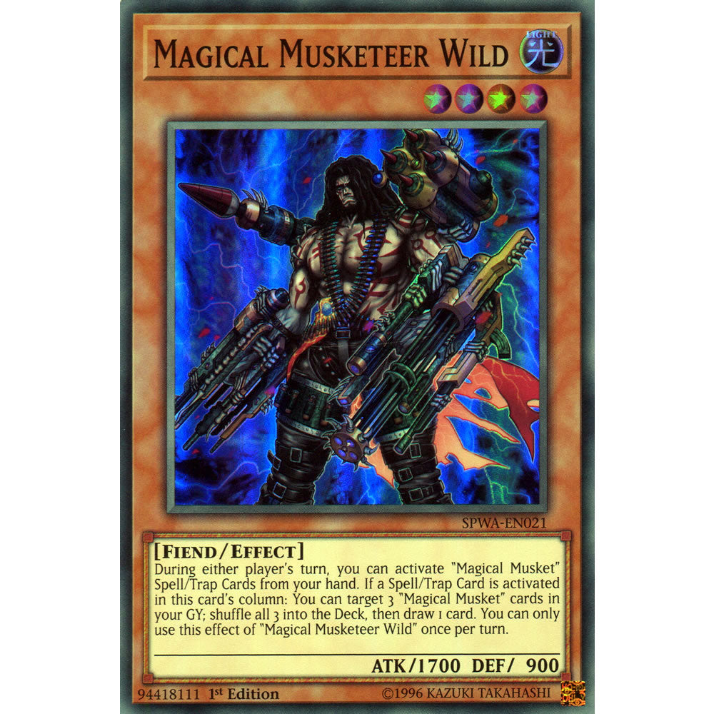 Magical Musketeer Wild SPWA-EN021 Yu-Gi-Oh! Card from the Spirit Warriors Set