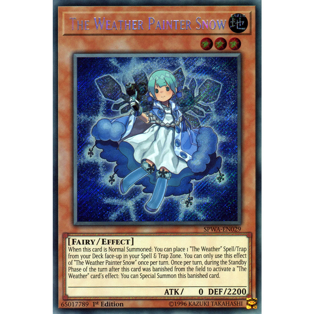 The Weather Painter Snow SPWA-EN029 Yu-Gi-Oh! Card from the Spirit Warriors Set