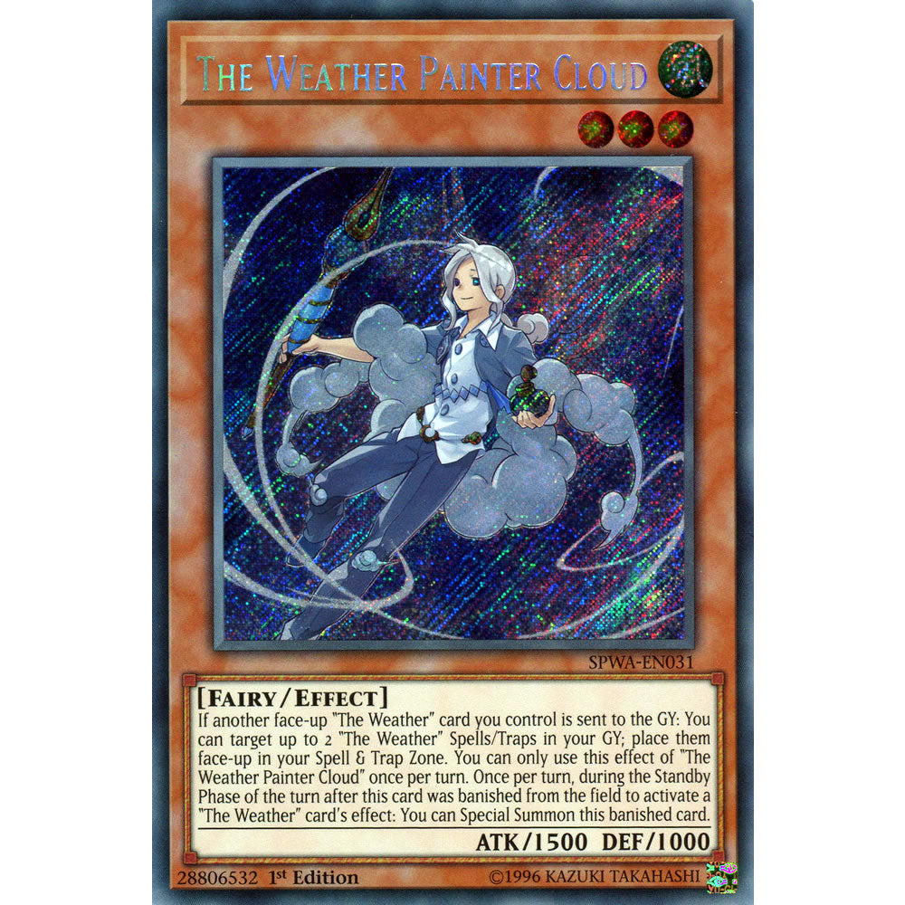 The Weather Painter Cloud SPWA-EN031 Yu-Gi-Oh! Card from the Spirit Warriors Set