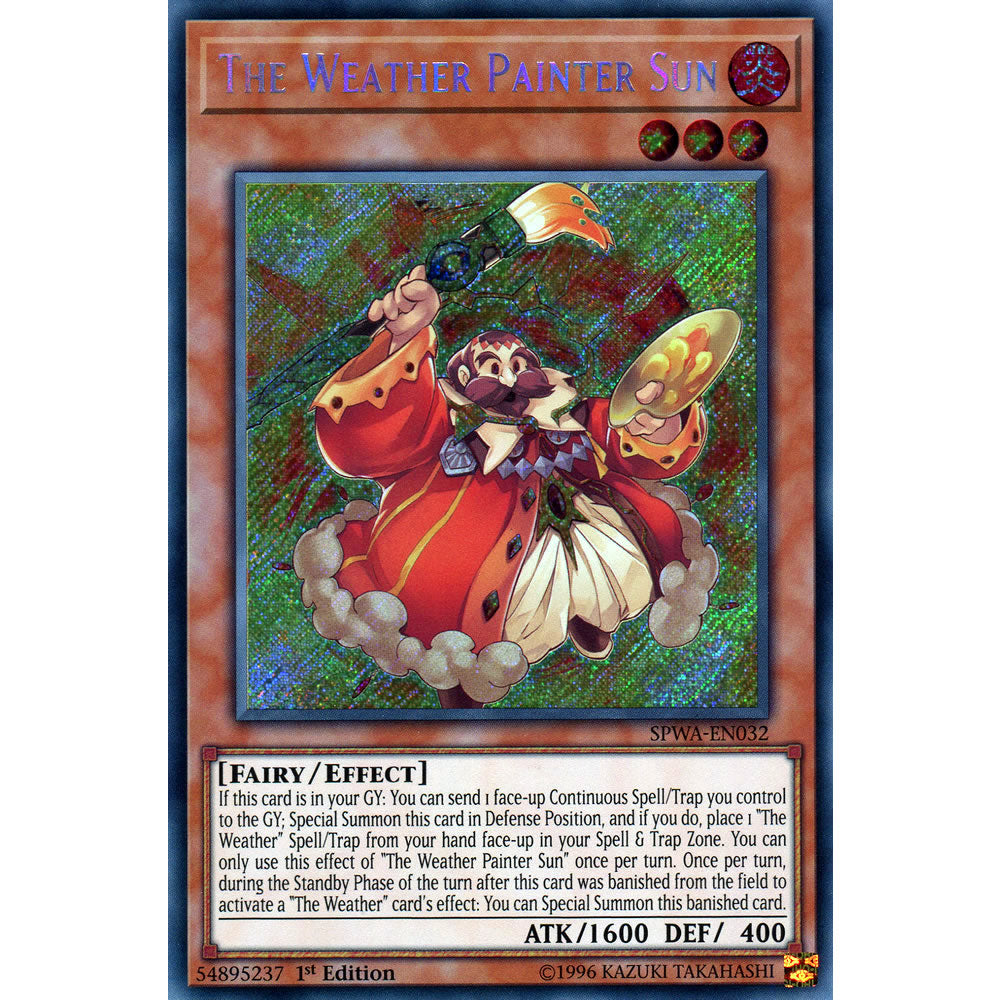 The Weather Painter Sun SPWA-EN032 Yu-Gi-Oh! Card from the Spirit Warriors Set