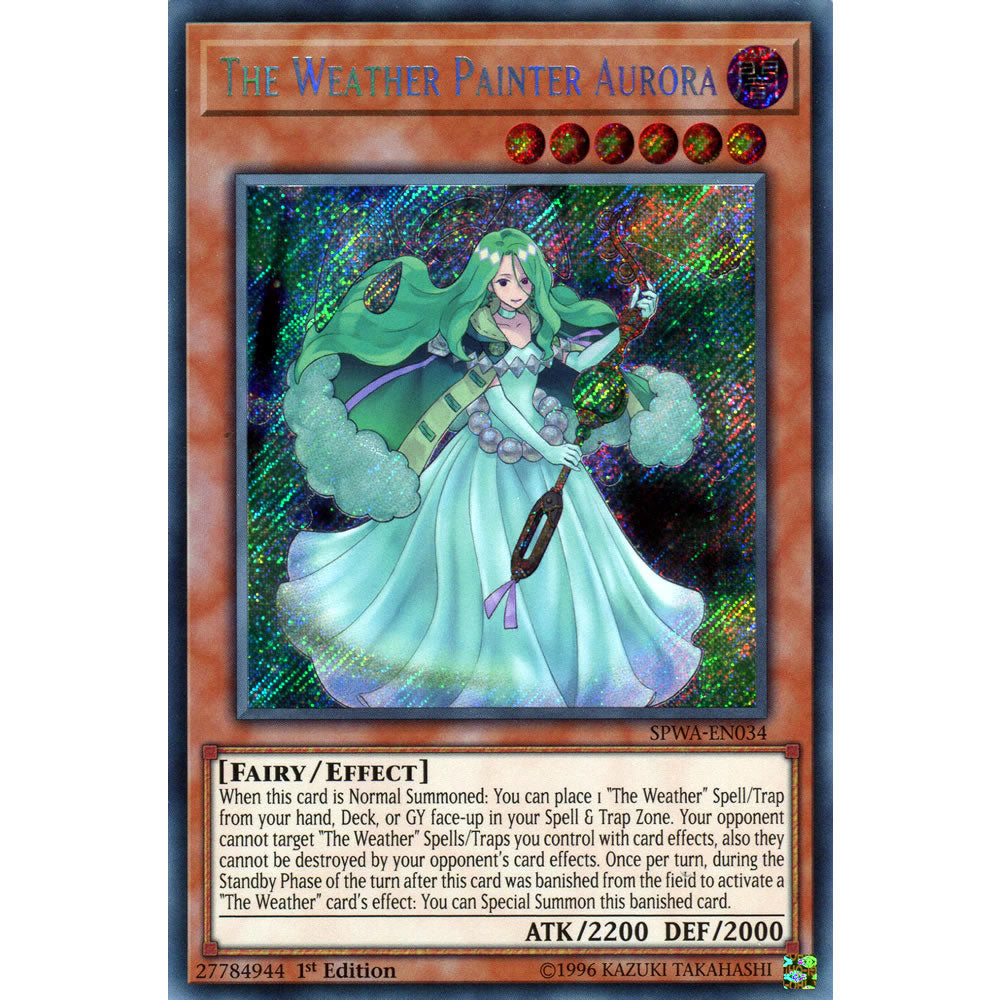 The Weather Painter Aurora SPWA-EN034 Yu-Gi-Oh! Card from the Spirit Warriors Set