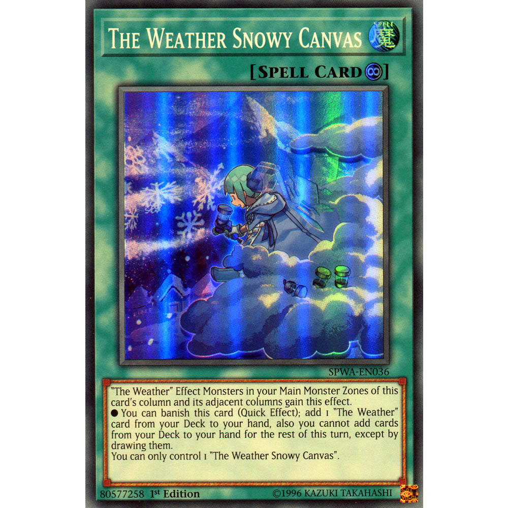 The Weather Snowy Canvas SPWA-EN036 Yu-Gi-Oh! Card from the Spirit Warriors Set