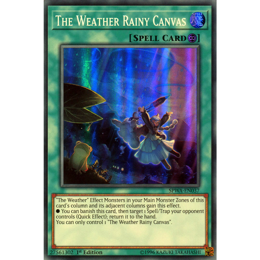 The Weather Rainy Canvas SPWA-EN037 Yu-Gi-Oh! Card from the Spirit Warriors Set