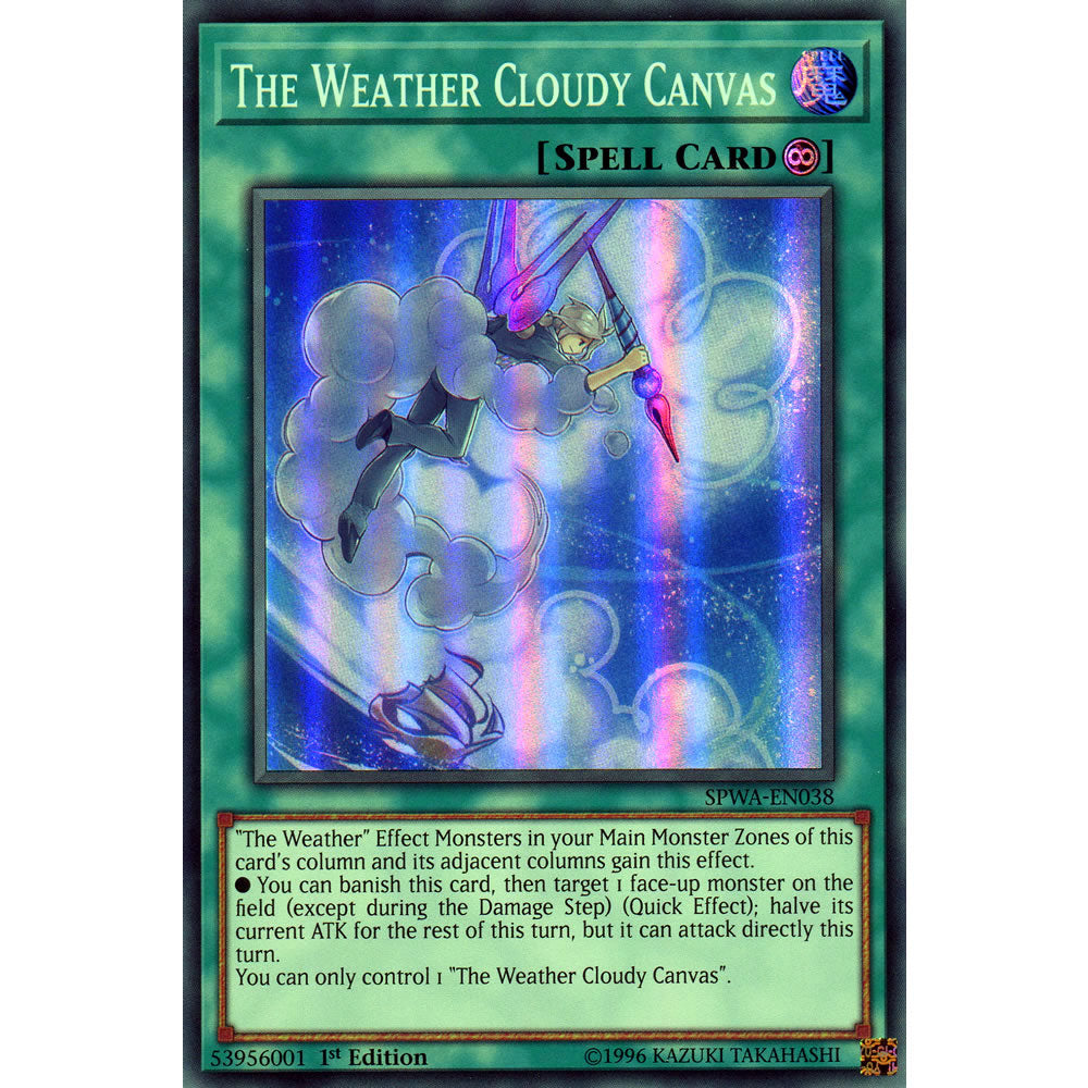 The Weather Cloudy Canvas SPWA-EN038 Yu-Gi-Oh! Card from the Spirit Warriors Set