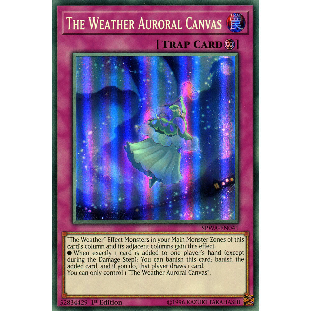 The Weather Auroral Canvas SPWA-EN041 Yu-Gi-Oh! Card from the Spirit Warriors Set
