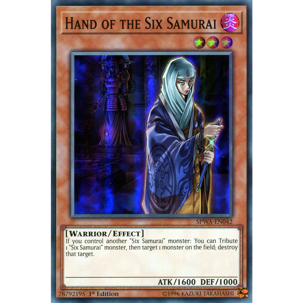 Hand of the Six Samurai SPWA-EN042 Yu-Gi-Oh! Card from the Spirit Warriors Set