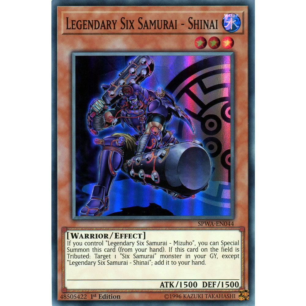 Legendary Six Samurai - Shinai SPWA-EN044 Yu-Gi-Oh! Card from the Spirit Warriors Set