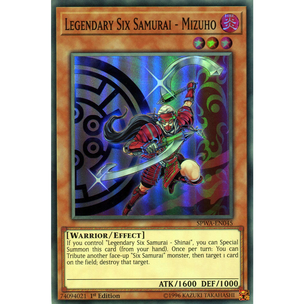 Legendary Six Samurai - Mizuho SPWA-EN045 Yu-Gi-Oh! Card from the Spirit Warriors Set