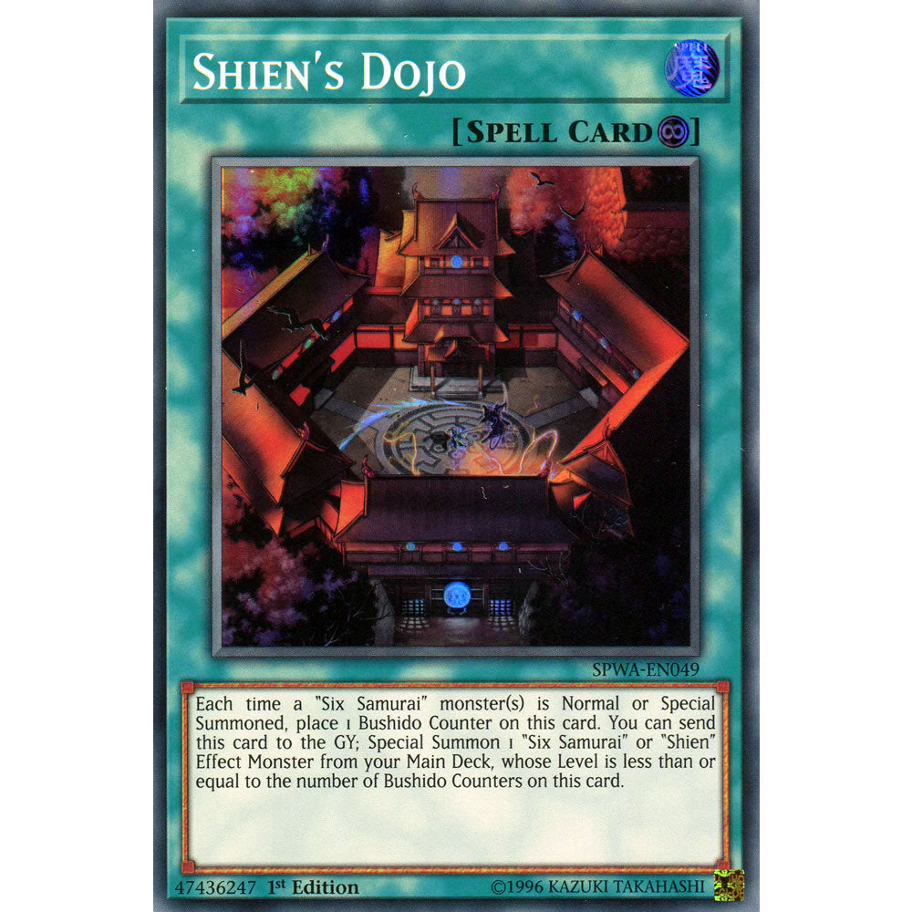 Shien's Dojo SPWA-EN049 Yu-Gi-Oh! Card from the Spirit Warriors Set