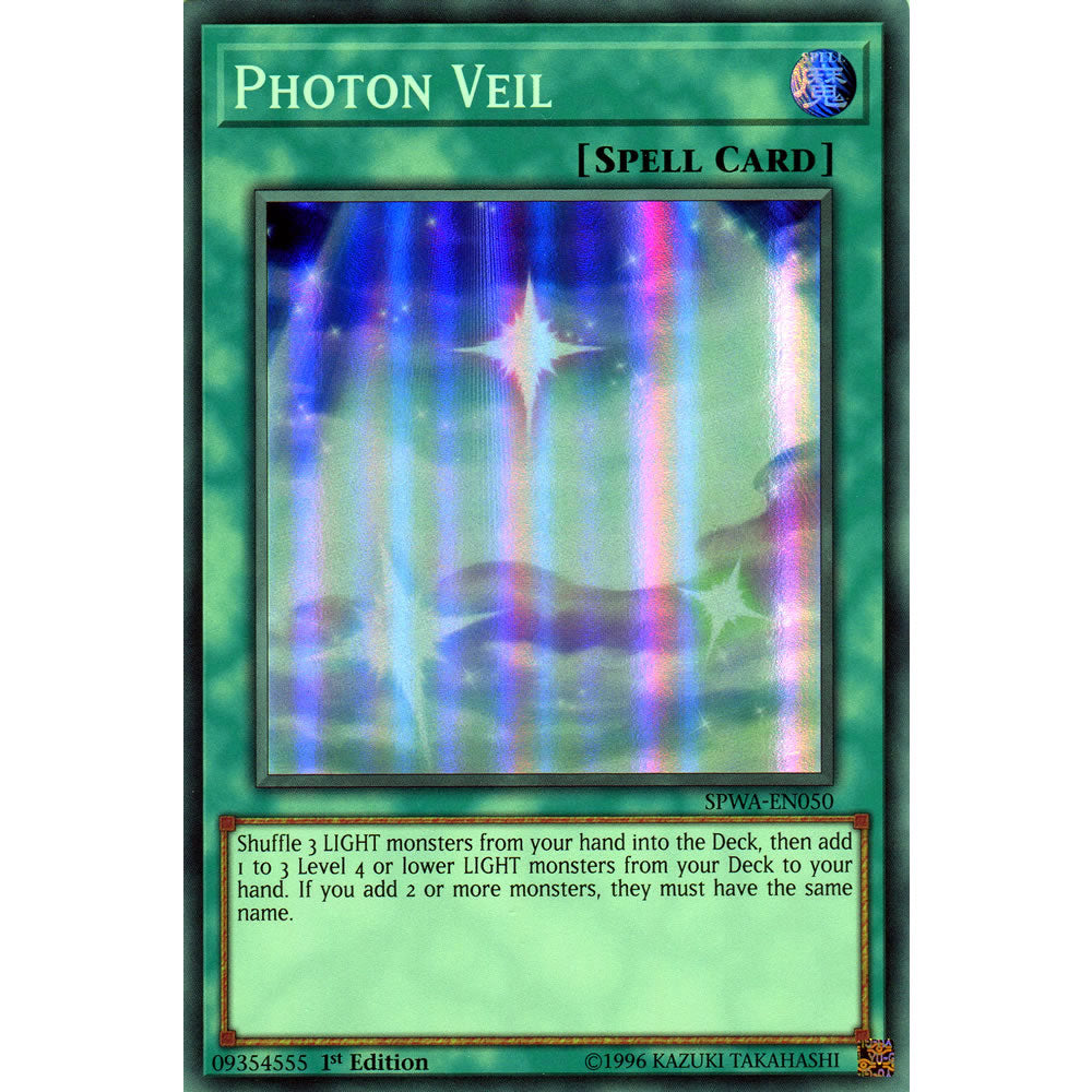 Photon Veil SPWA-EN050 Yu-Gi-Oh! Card from the Spirit Warriors Set