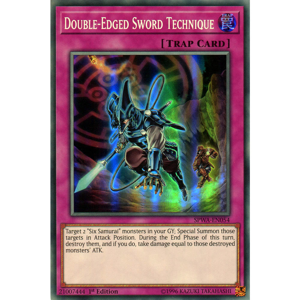 Double-Edged Sword Technique SPWA-EN054 Yu-Gi-Oh! Card from the Spirit Warriors Set