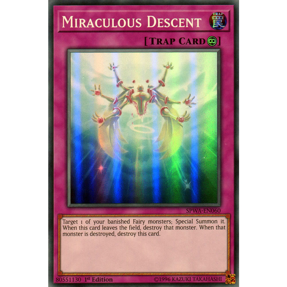 Miraculous Descent SPWA-EN060 Yu-Gi-Oh! Card from the Spirit Warriors Set