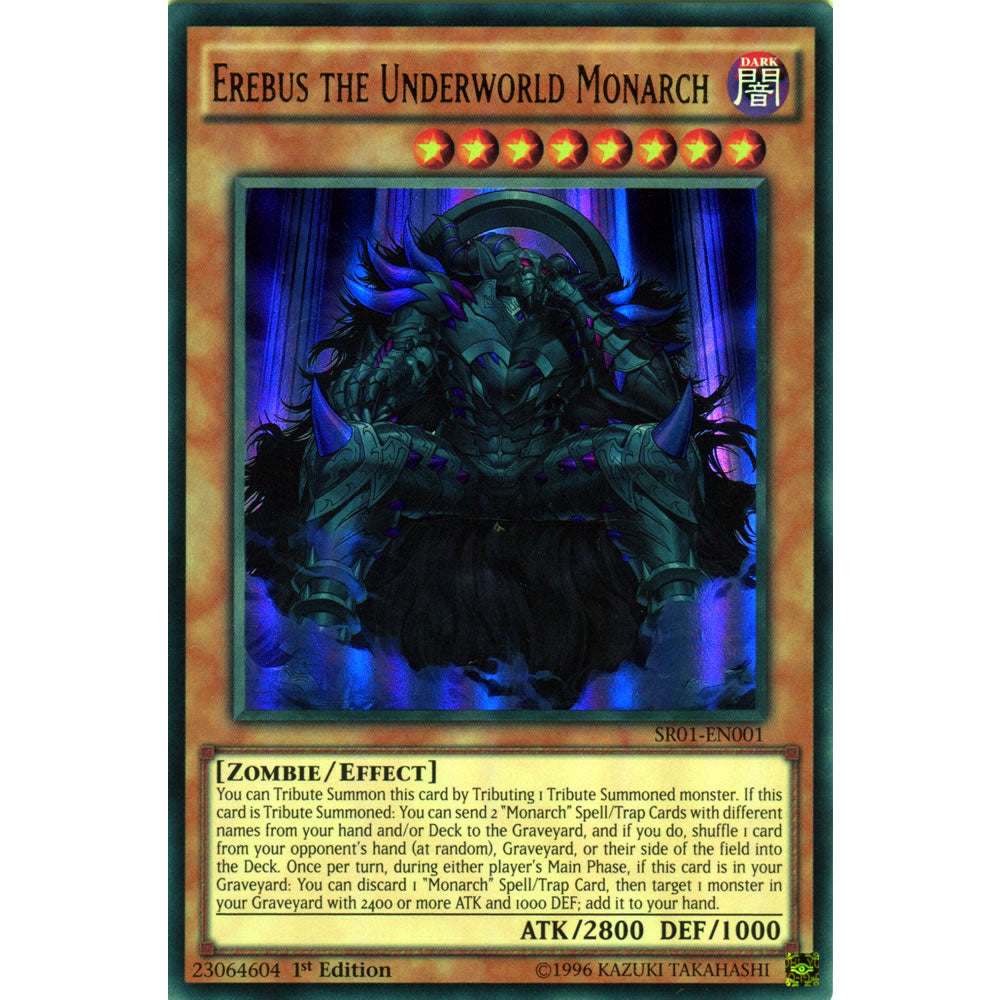 Erebus the Underworld Monarch SR01-EN001 Yu-Gi-Oh! Card from the Emperor of Darkness Set