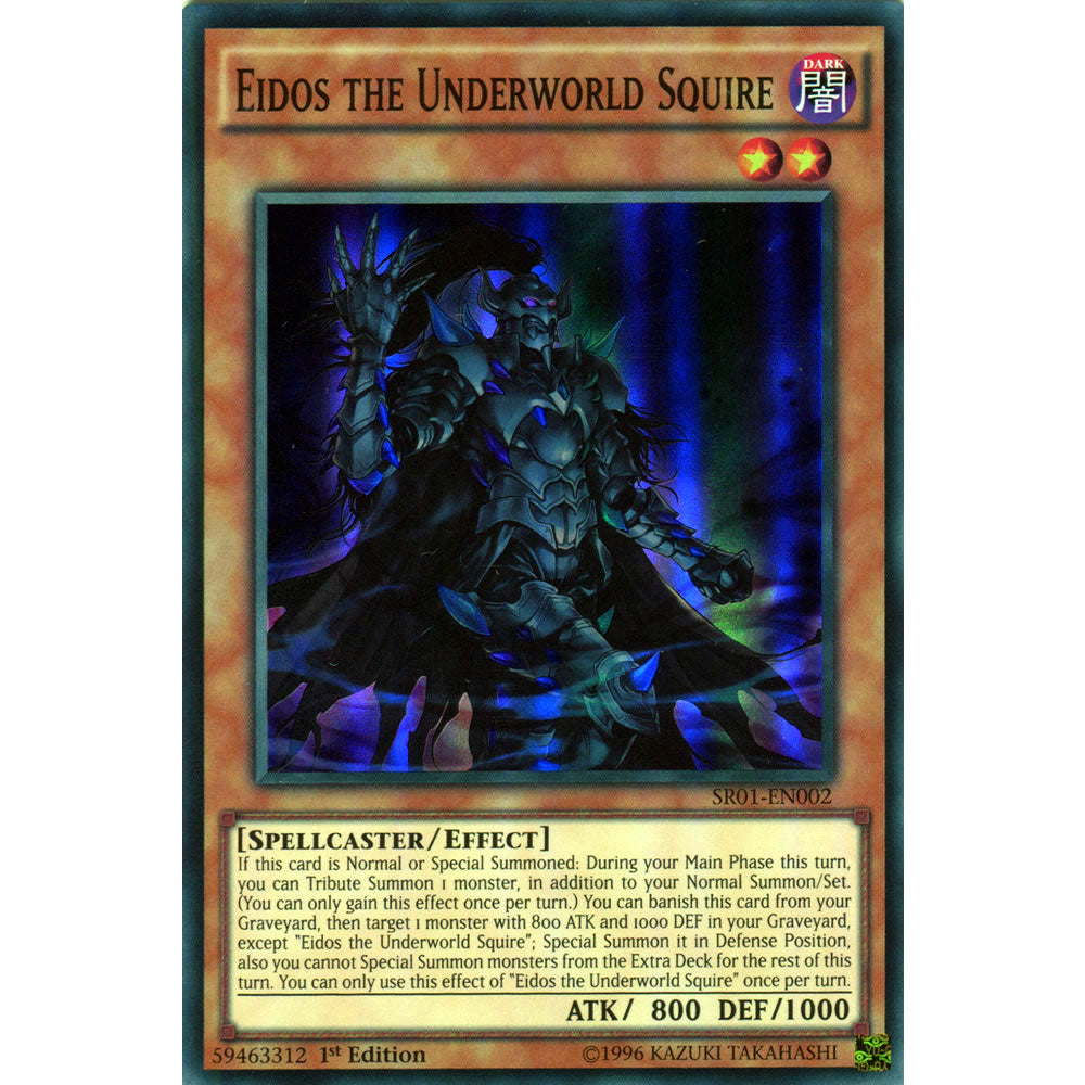 Eidos the Underworld Squire SR01-EN002 Yu-Gi-Oh! Card from the Emperor of Darkness Set