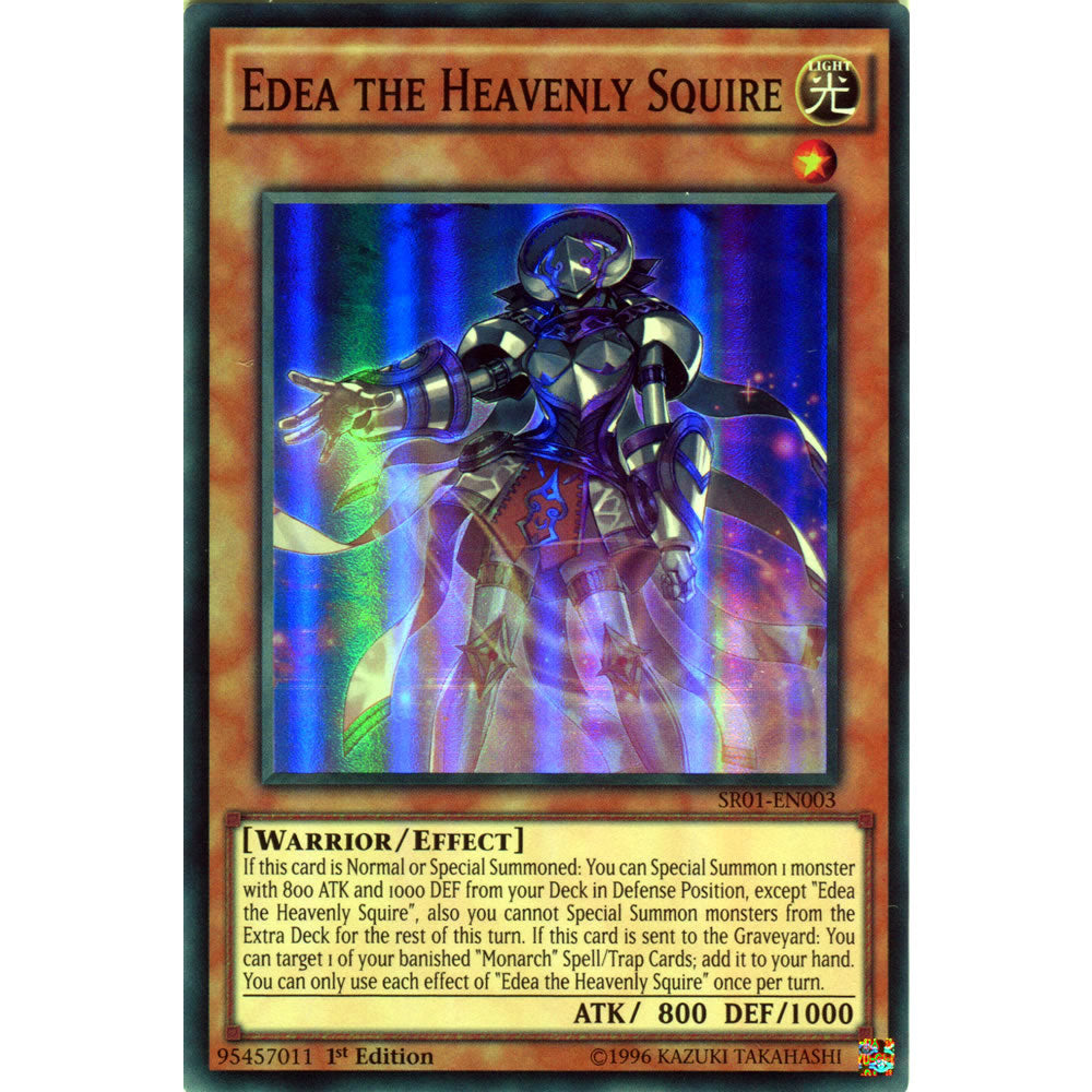 Edea the Heavenly Squire SR01-EN003 Yu-Gi-Oh! Card from the Emperor of Darkness Set
