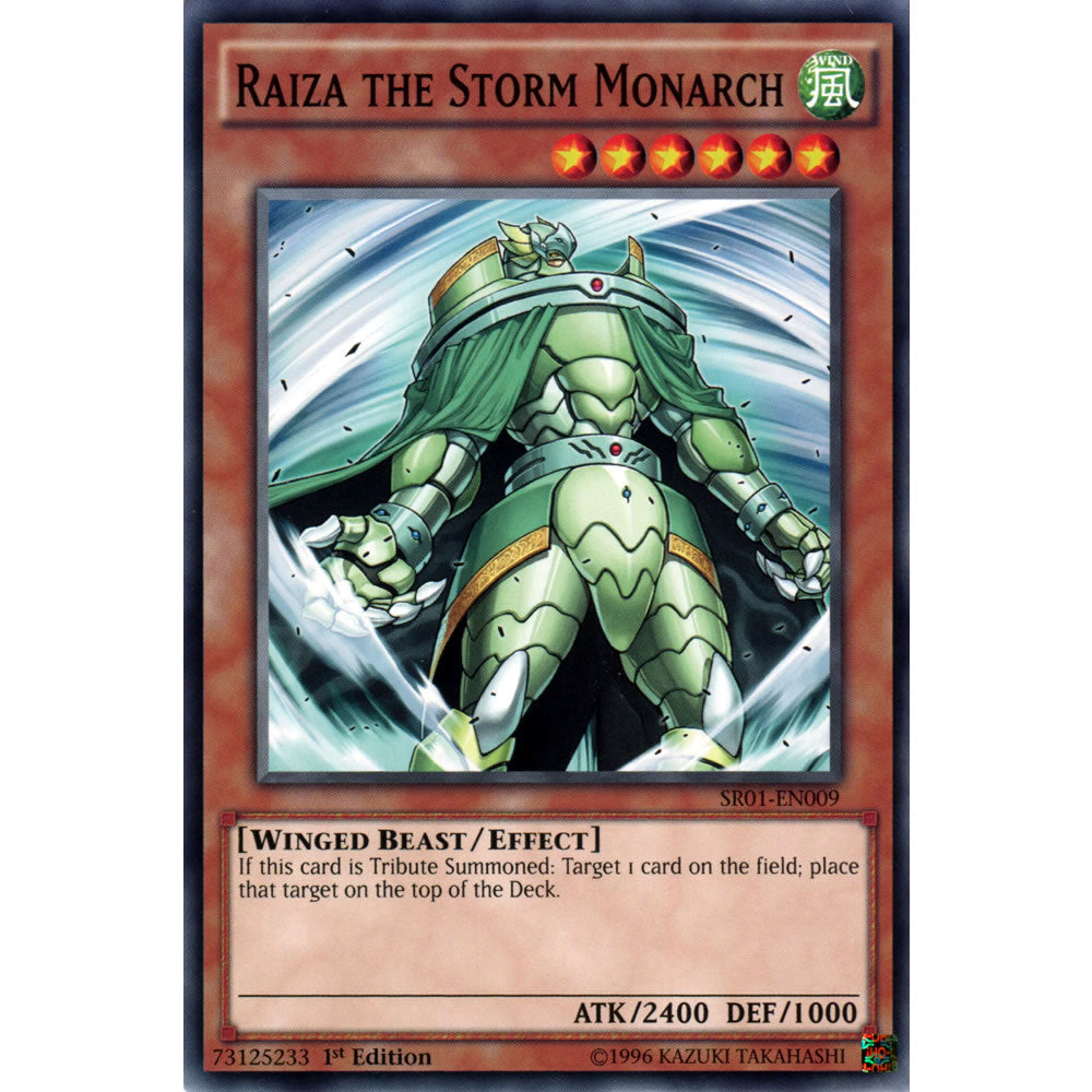 Raiza the Storm Monarch SR01-EN009 Yu-Gi-Oh! Card from the Emperor of Darkness Set
