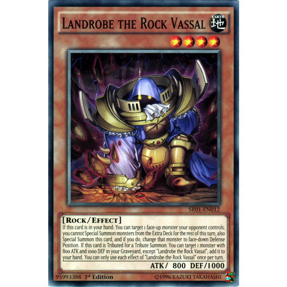 Landrobe the Rock Vassal SR01-EN012 Yu-Gi-Oh! Card from the Emperor of Darkness Set