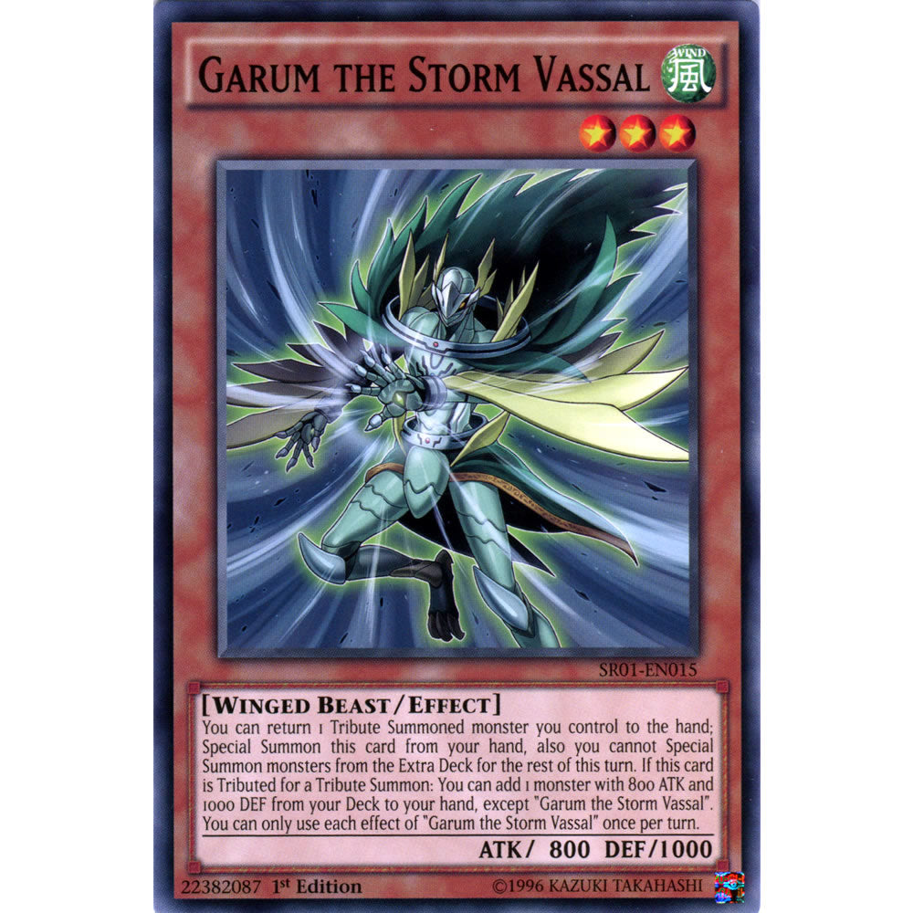 Garum the Storm Vassal SR01-EN015 Yu-Gi-Oh! Card from the Emperor of Darkness Set