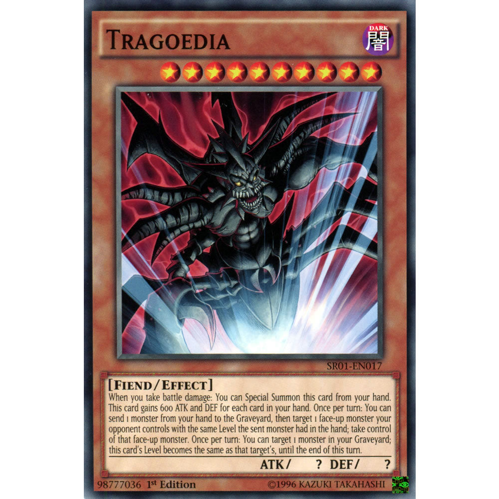 Tragoedia SR01-EN017 Yu-Gi-Oh! Card from the Emperor of Darkness Set