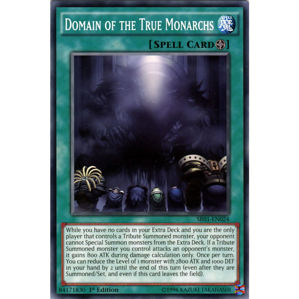 Domain of the True Monarchs SR01-EN024 Yu-Gi-Oh! Card from the Emperor of Darkness Set