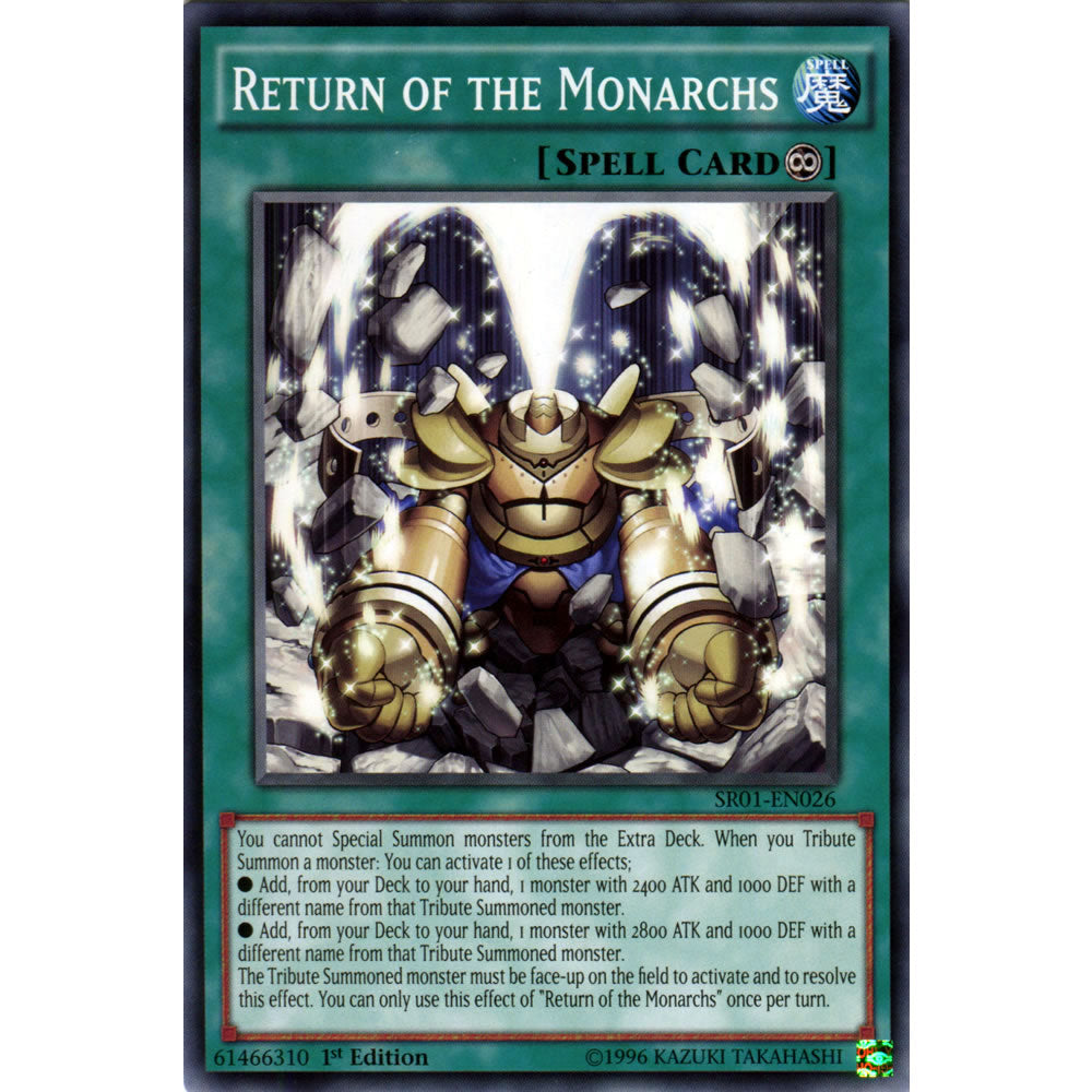Return of the Monarchs SR01-EN026 Yu-Gi-Oh! Card from the Emperor of Darkness Set