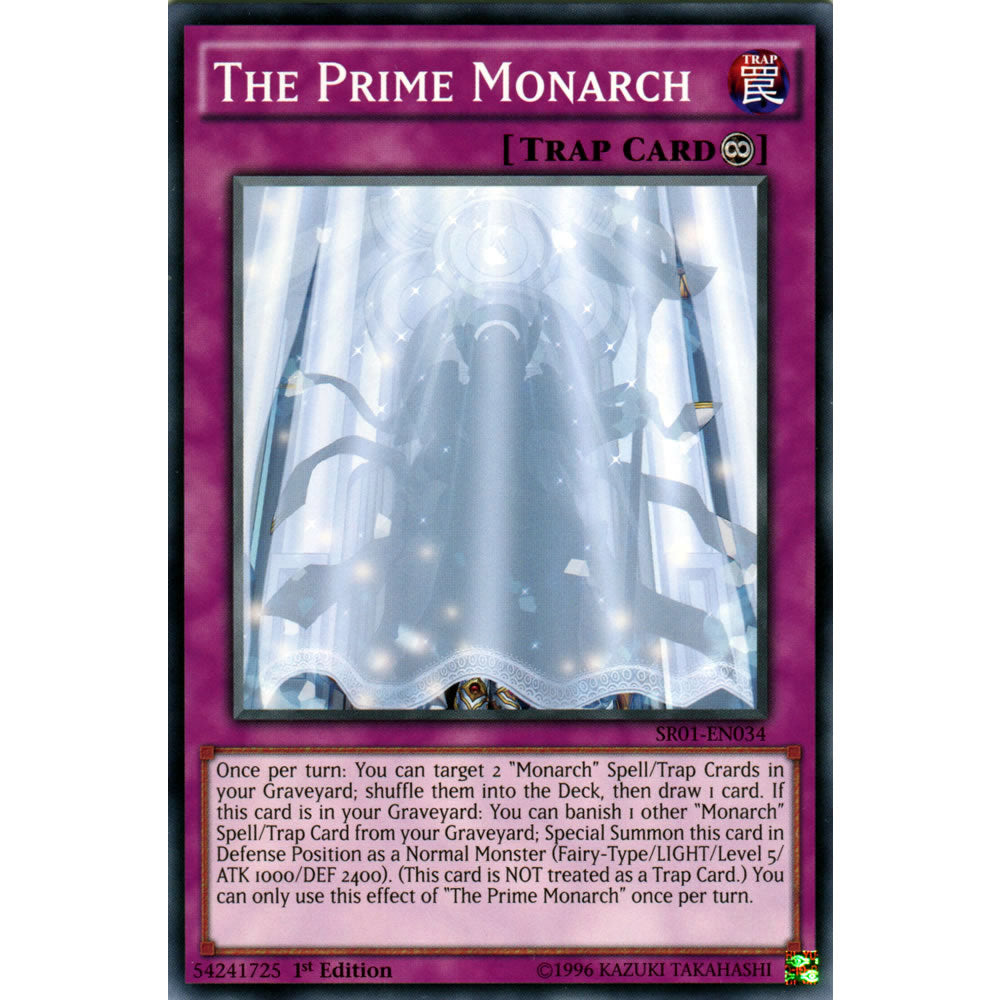 The Prime Monarch SR01-EN034 Yu-Gi-Oh! Card from the Emperor of Darkness Set