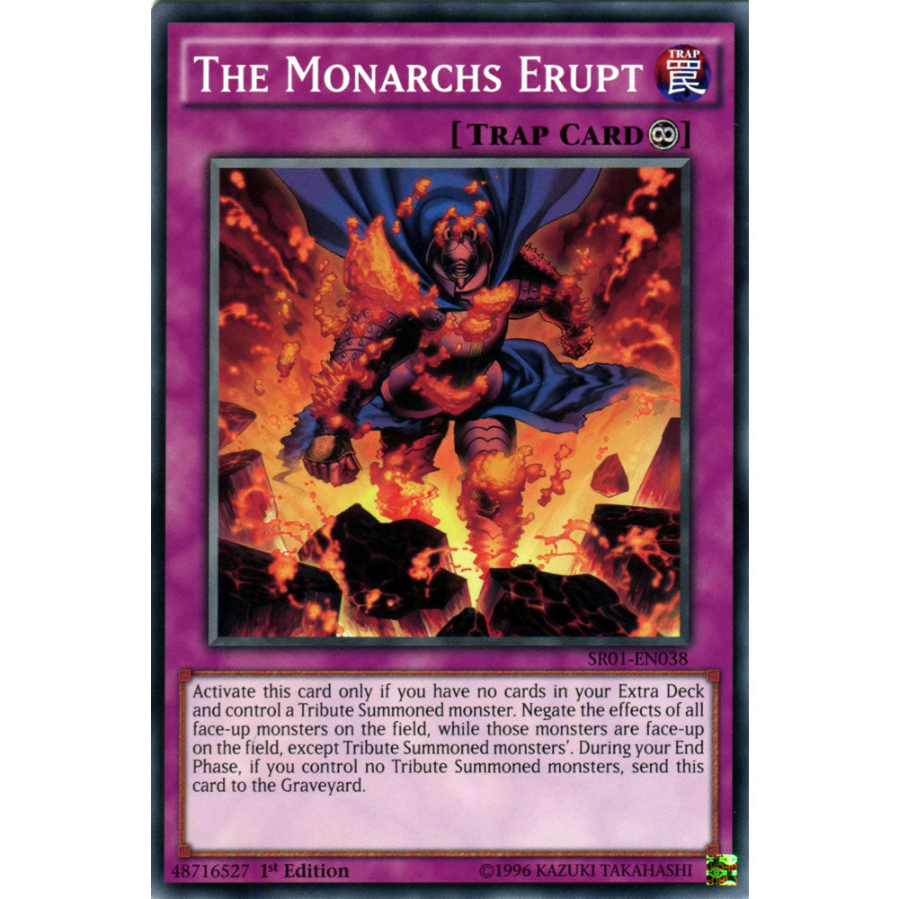 The Monarchs Erupt SR01-EN038 Yu-Gi-Oh! Card from the Emperor of Darkness Set