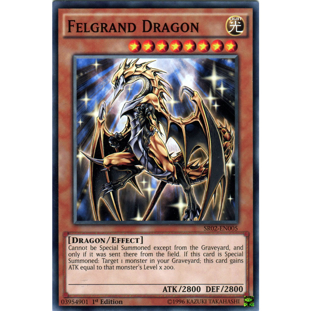 Felgrand Dragon SR02-EN005 Yu-Gi-Oh! Card from the Rise of the True Dragons Set