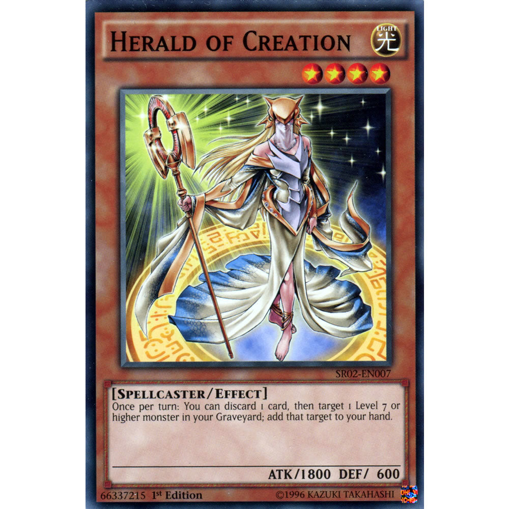 Herald of Creation SR02-EN007 Yu-Gi-Oh! Card from the Rise of the True Dragons Set
