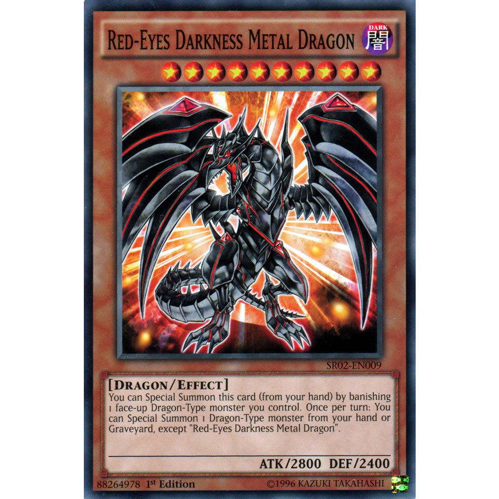 Red-Eyes Darkness Metal Dragon SR02-EN009 Yu-Gi-Oh! Card from the Rise of the True Dragons Set