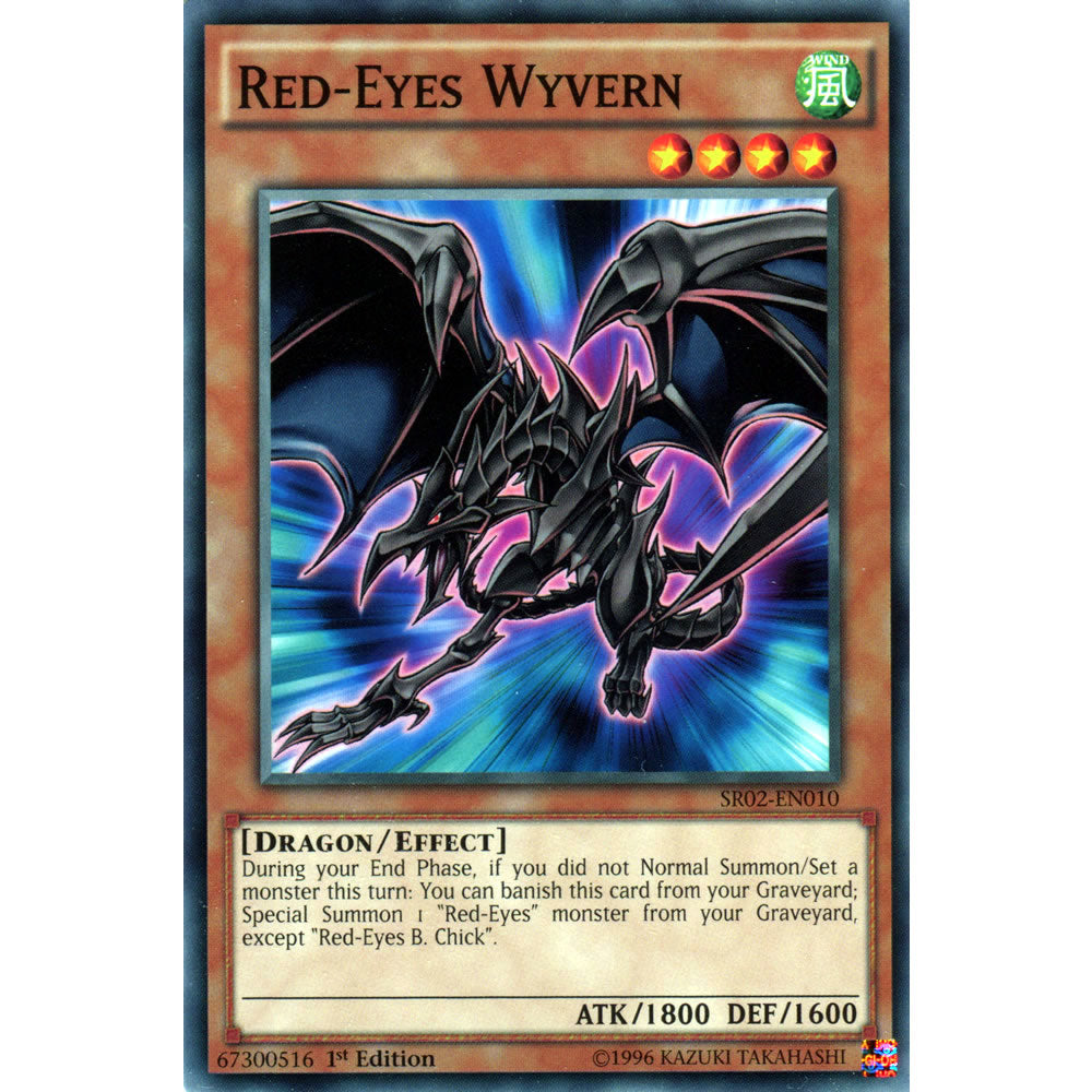 Red-Eyes Wyvern SR02-EN010 Yu-Gi-Oh! Card from the Rise of the True Dragons Set