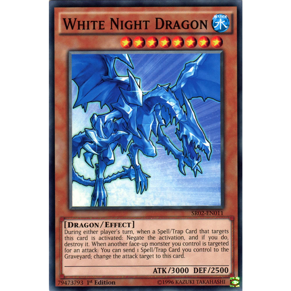 White Night Dragon SR02-EN011 Yu-Gi-Oh! Card from the Rise of the True Dragons Set