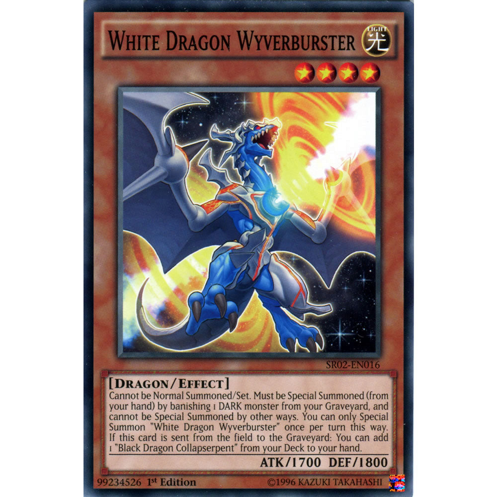 White Dragon Wyverburster SR02-EN016 Yu-Gi-Oh! Card from the Rise of the True Dragons Set