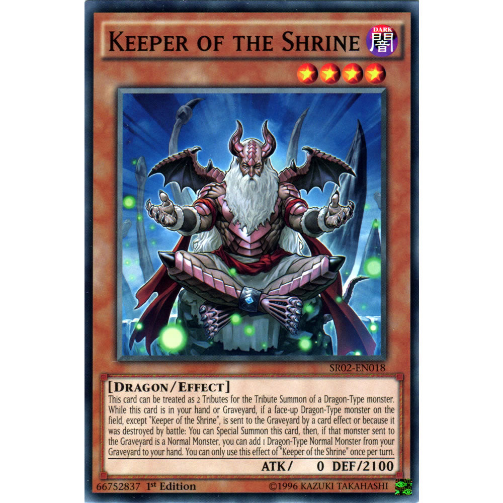 Keeper of the Shrine SR02-EN018 Yu-Gi-Oh! Card from the Rise of the True Dragons Set