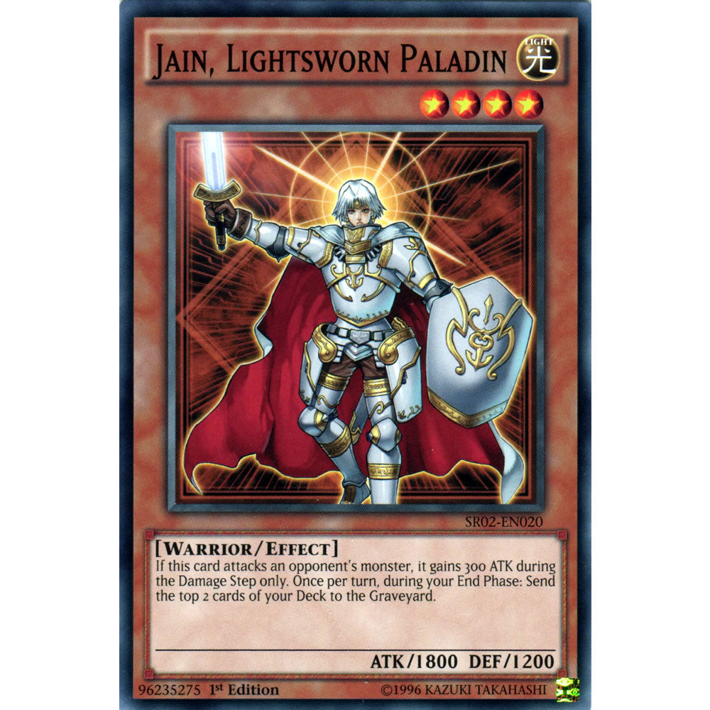 Jain, Lightsworn Paladin SR02-EN020 Yu-Gi-Oh! Card from the Rise of the True Dragons Set