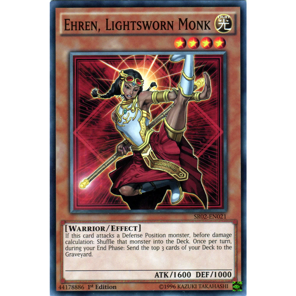Ehren, Lightsworn Monk SR02-EN021 Yu-Gi-Oh! Card from the Rise of the True Dragons Set
