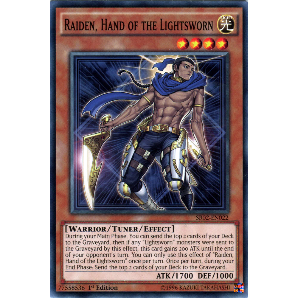 Raiden, Hand of the Lightsworn SR02-EN022 Yu-Gi-Oh! Card from the Rise of the True Dragons Set