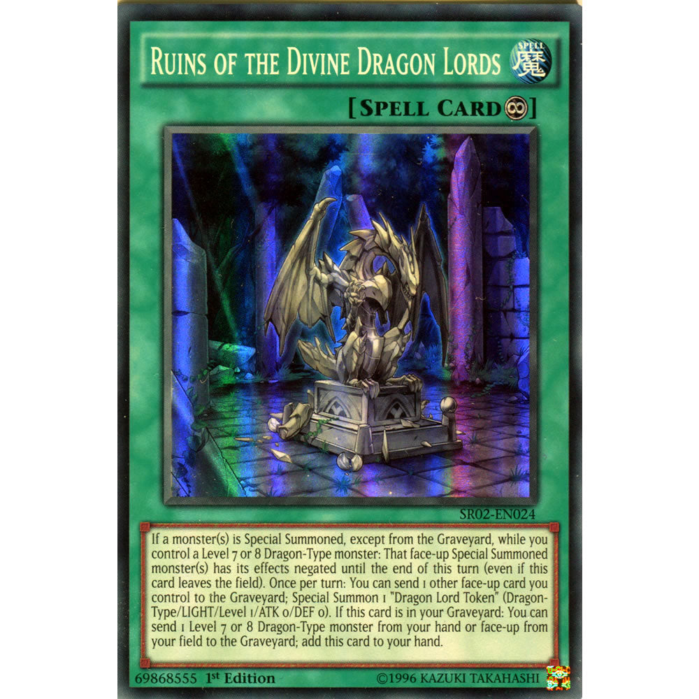 Ruins of the Divine Dragon Lords SR02-EN024 Yu-Gi-Oh! Card from the Rise of the True Dragons Set