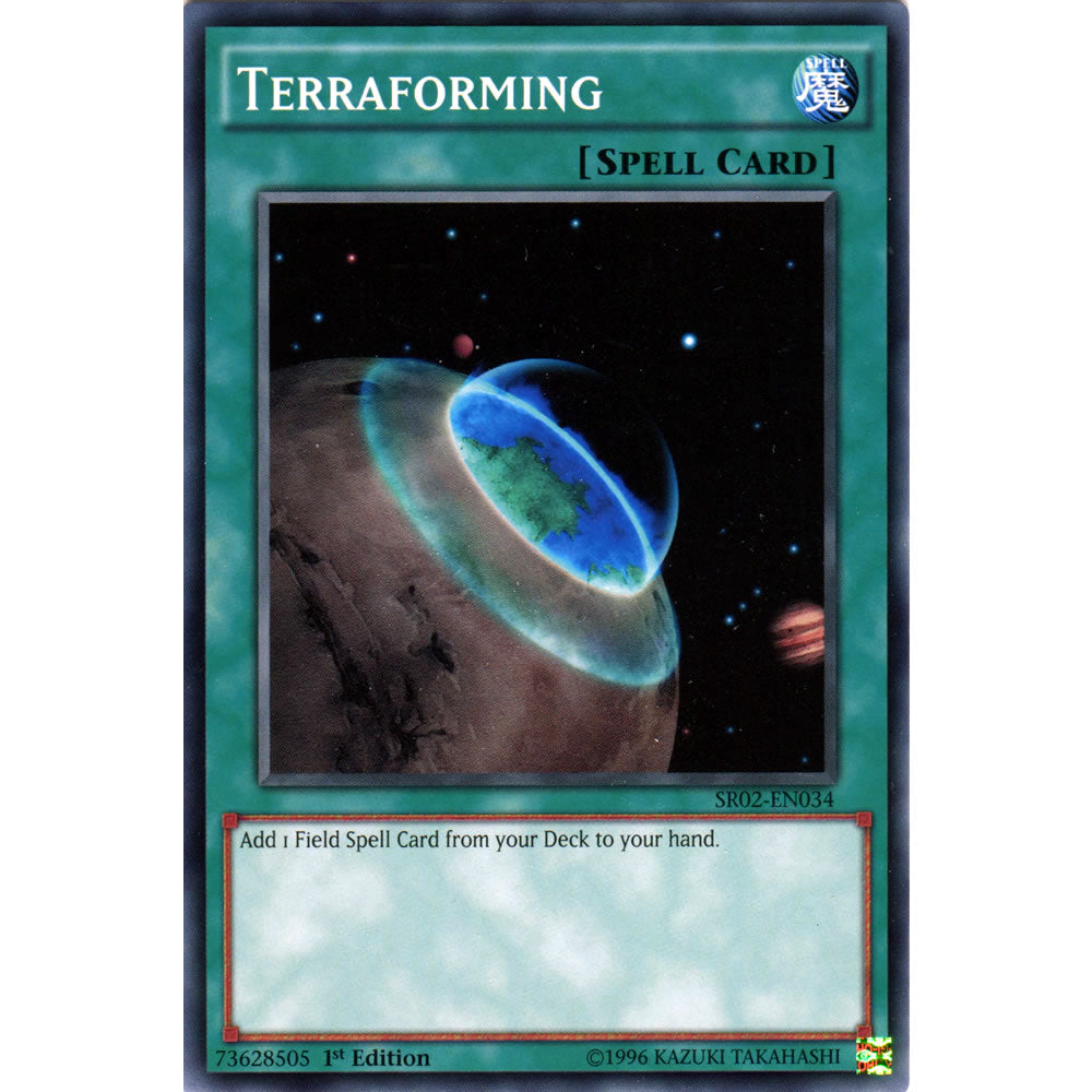 Terraforming SR02-EN034 Yu-Gi-Oh! Card from the Rise of the True Dragons Set