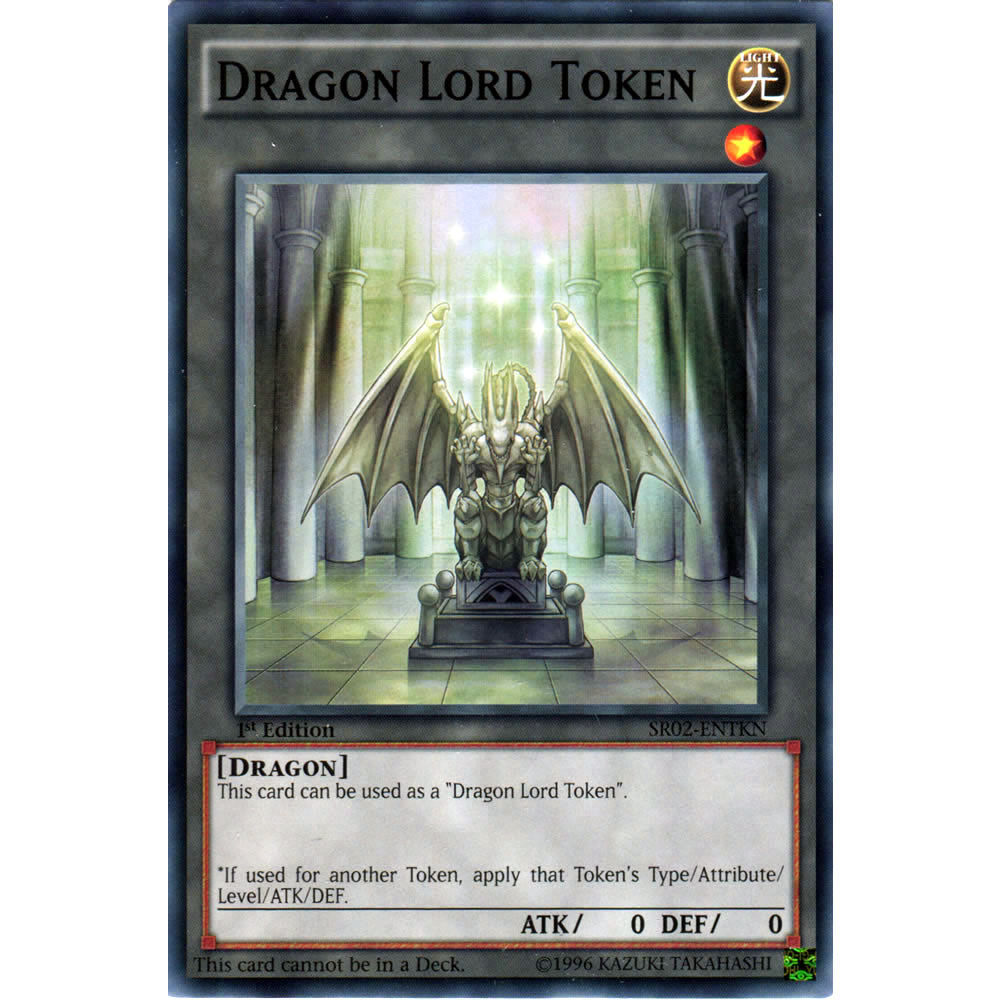 Dragon Lord Token SR02-ENTKN Yu-Gi-Oh! Card from the Rise of the True Dragons Set