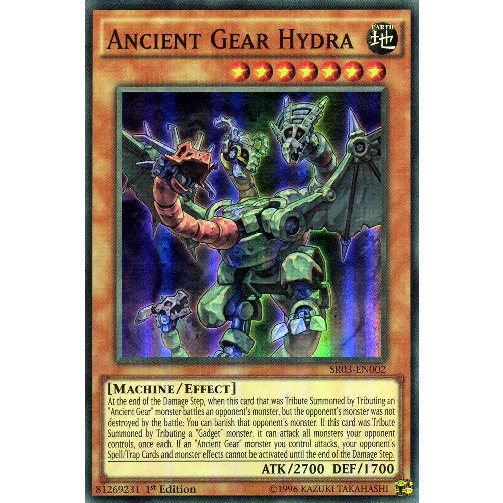 Ancient Gear Hydra SR03-EN002 Yu-Gi-Oh! Card from the Machine Reactor Set