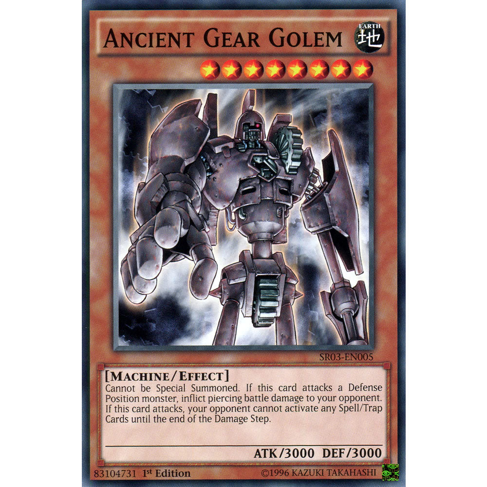 Ancient Gear Golem SR03-EN005 Yu-Gi-Oh! Card from the Machine Reactor Set