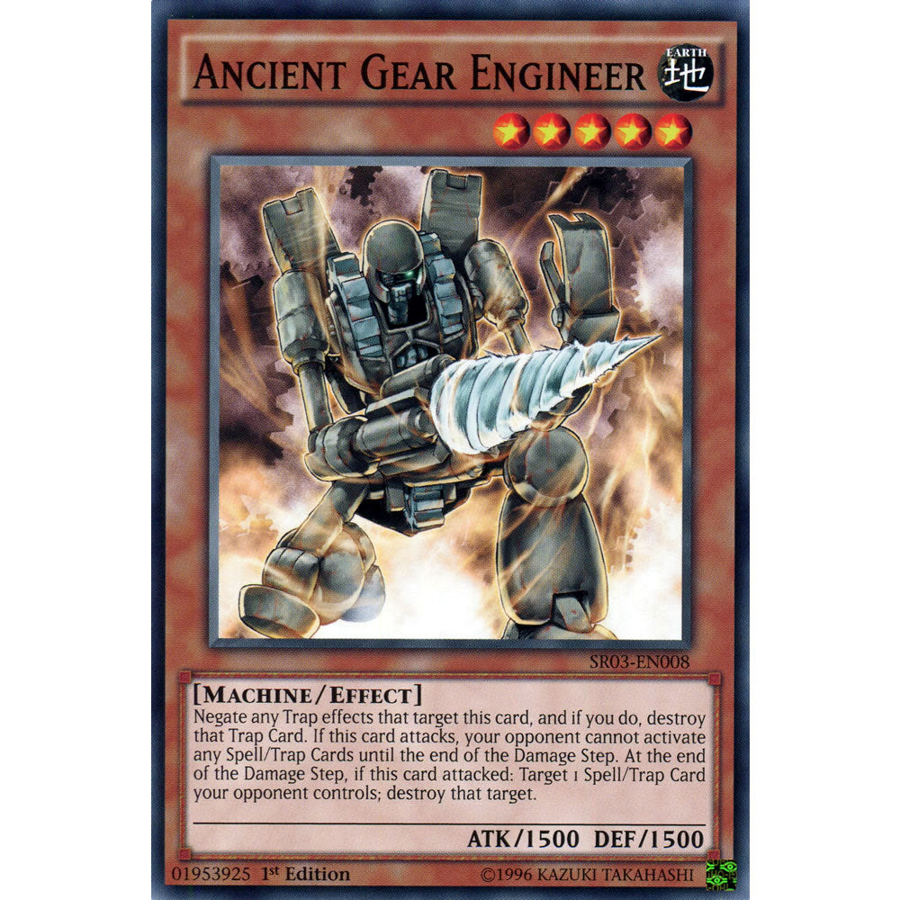 Ancient Gear Engineer SR03-EN008 Yu-Gi-Oh! Card from the Machine Reactor Set