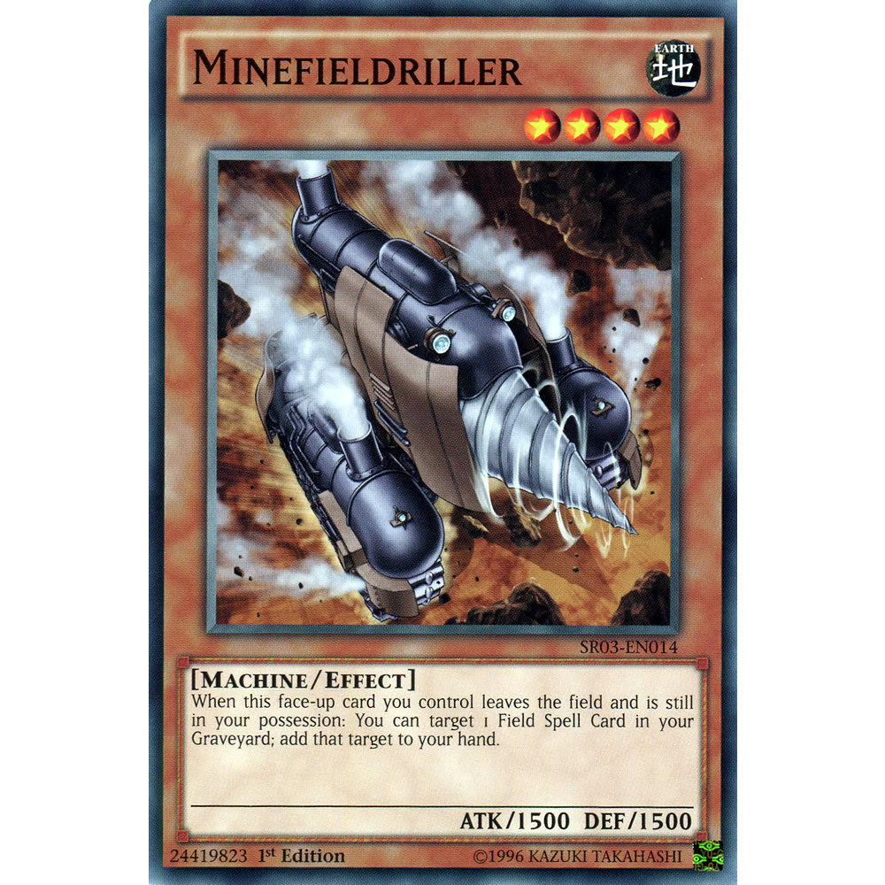 Minefieldriller SR03-EN014 Yu-Gi-Oh! Card from the Machine Reactor Set