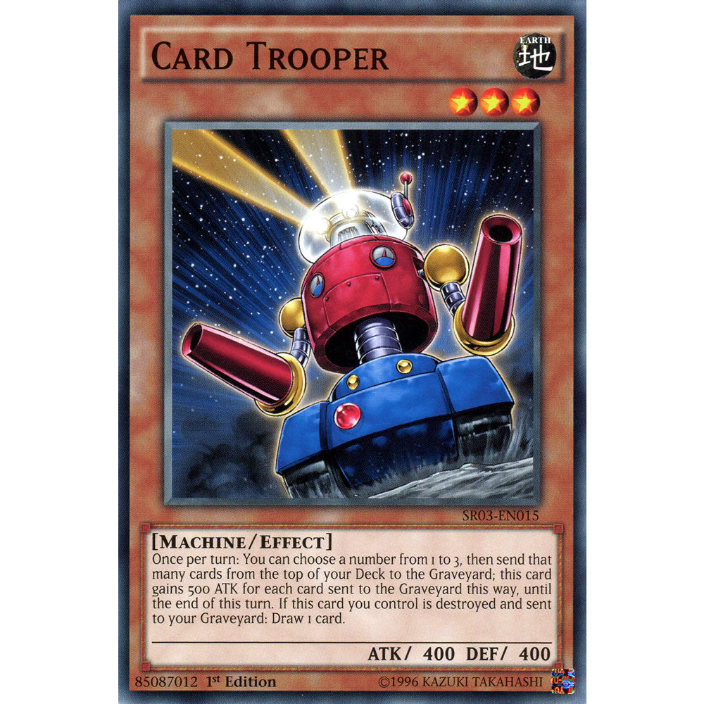 Card Trooper SR03-EN015 Yu-Gi-Oh! Card from the Machine Reactor Set