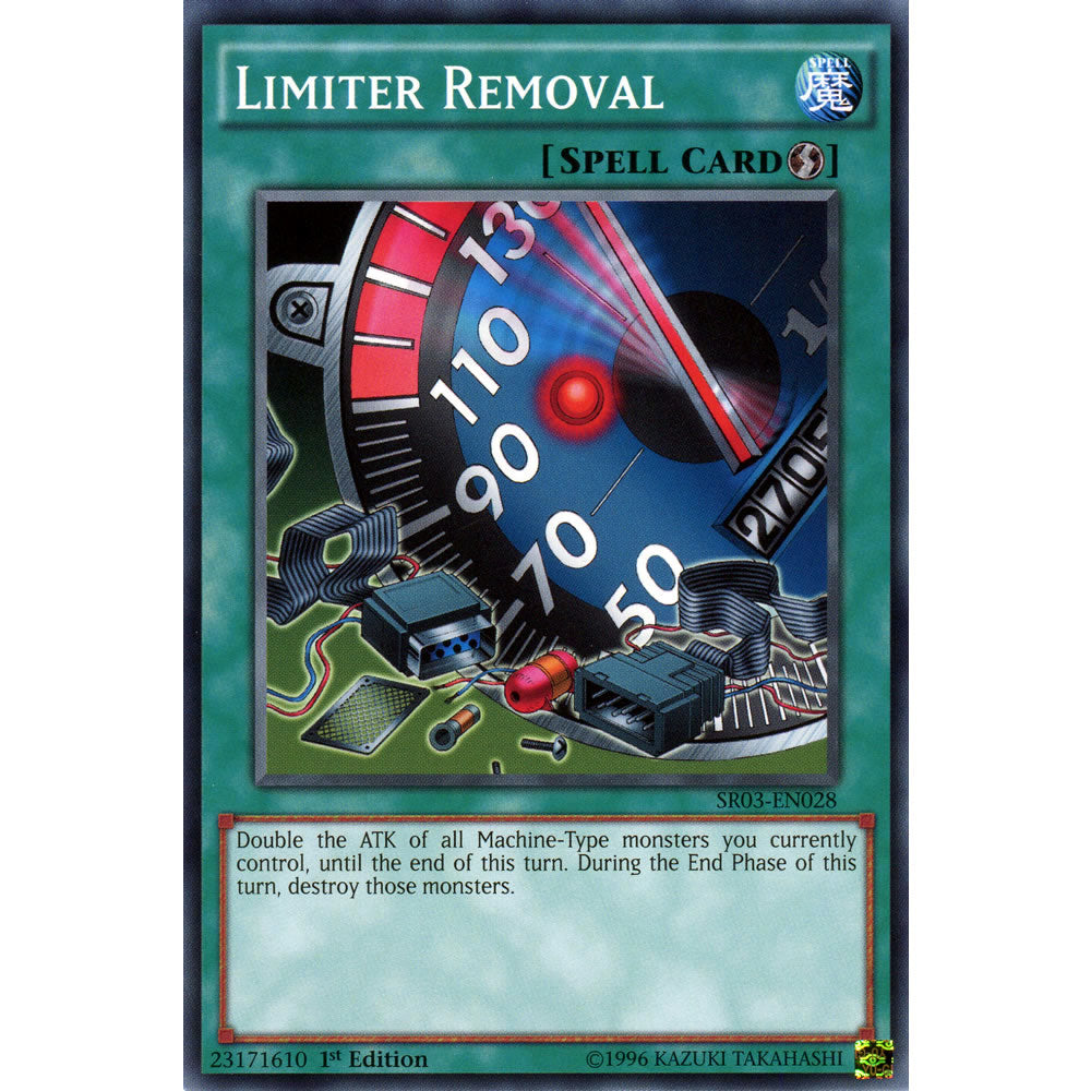 Limiter Removal SR03-EN028 Yu-Gi-Oh! Card from the Machine Reactor Set