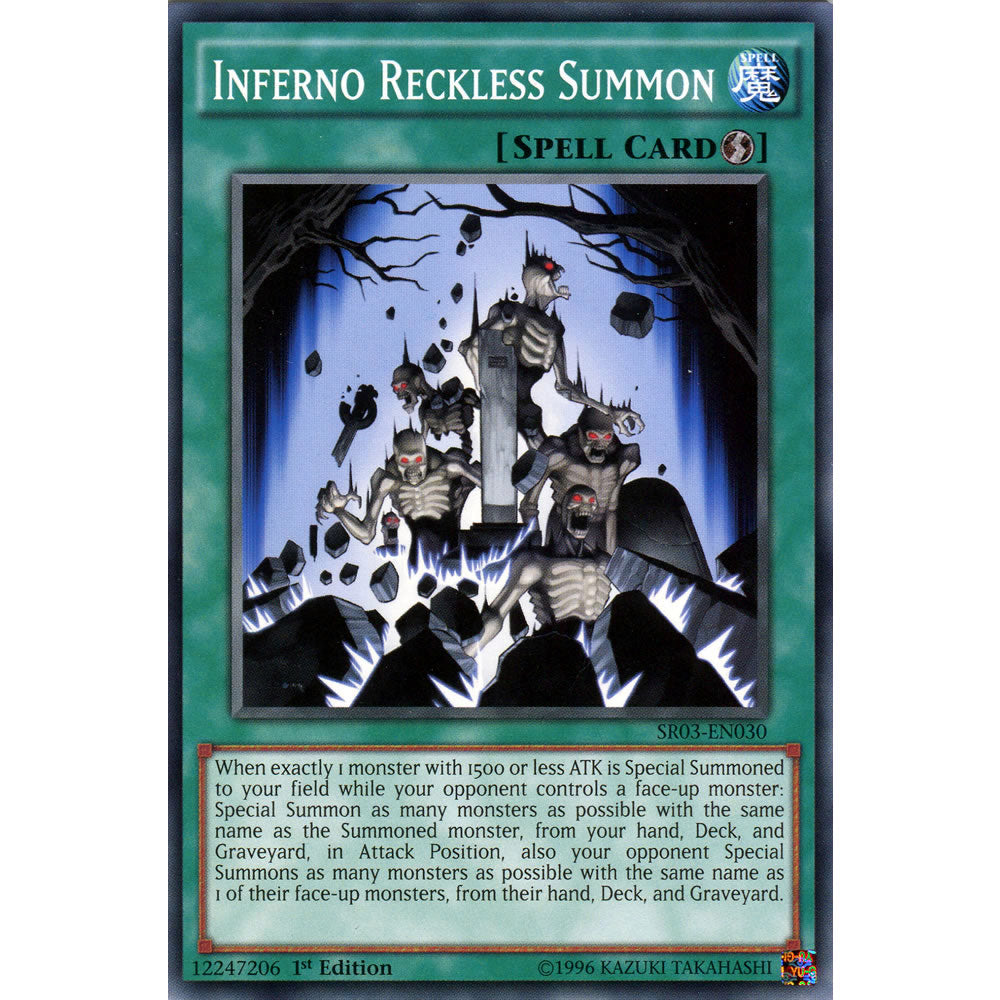 Inferno Reckless Summon SR03-EN030 Yu-Gi-Oh! Card from the Machine Reactor Set