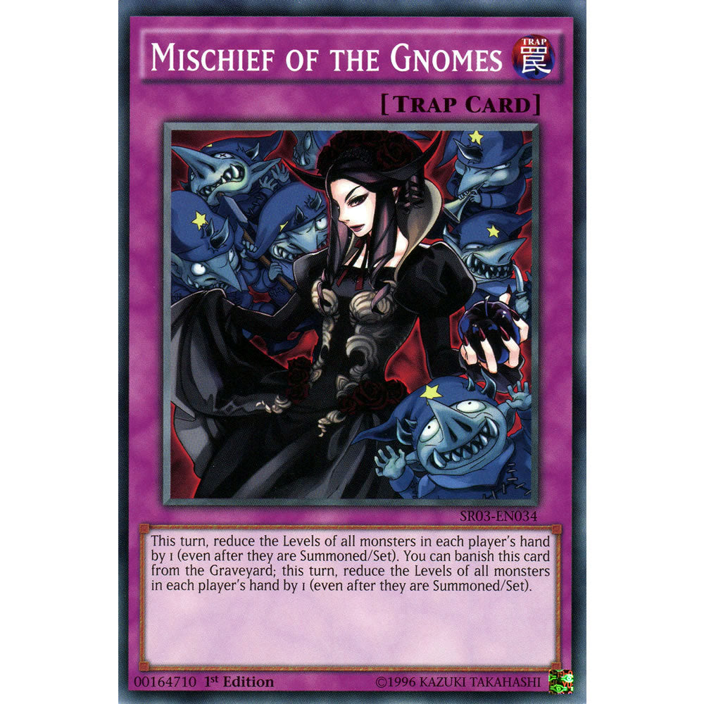 Mischief of the Gnomes SR03-EN034 Yu-Gi-Oh! Card from the Machine Reactor Set