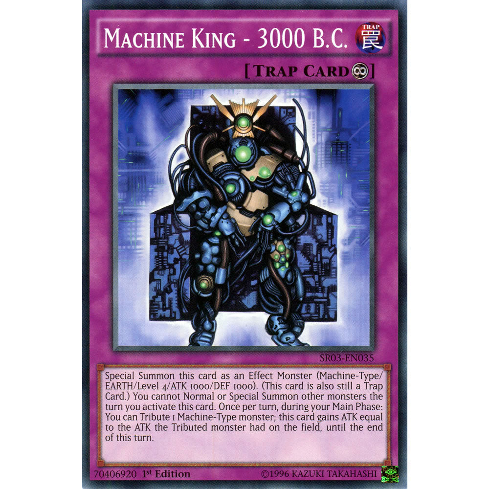 Machine King - 3000 B.C. SR03-EN035 Yu-Gi-Oh! Card from the Machine Reactor Set