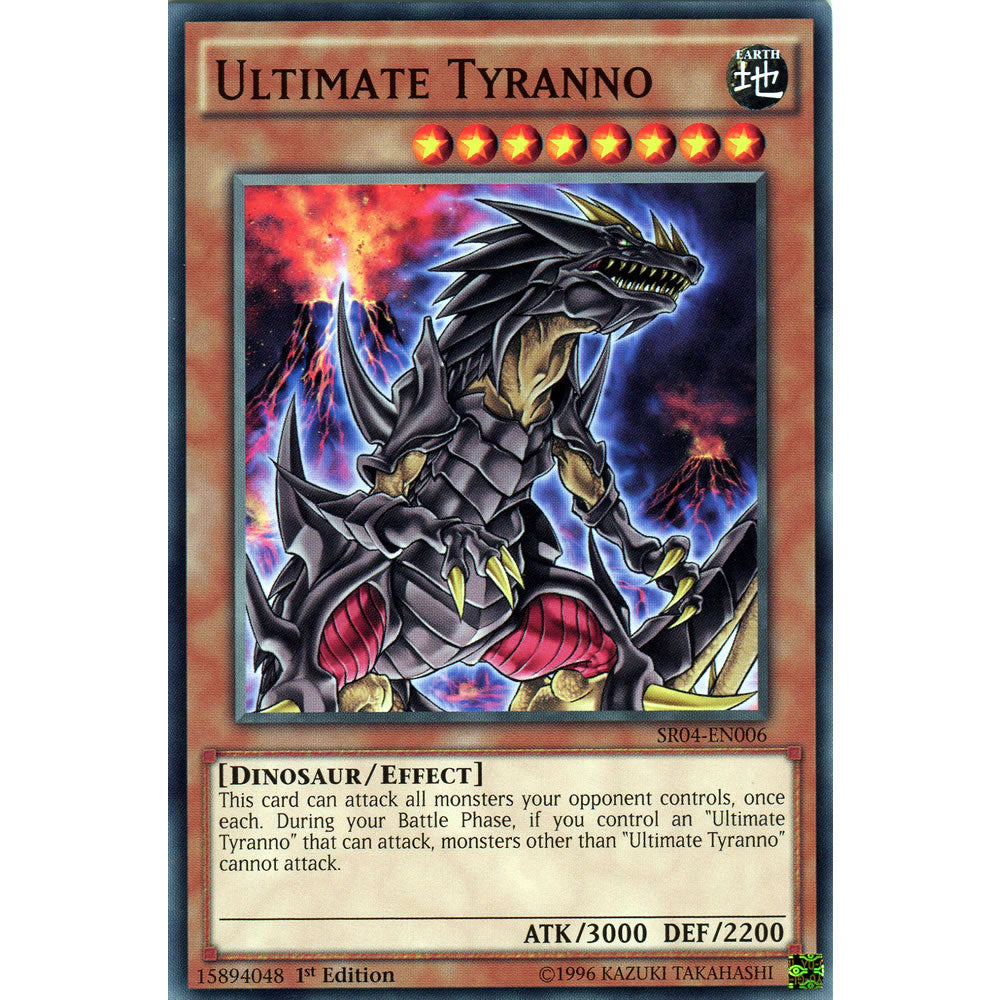 Ultimate Tyranno SR04-EN006 Yu-Gi-Oh! Card from the Dinomasher's Fury Set